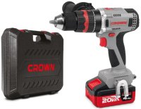 Дрель-шуруповерт аккум ударная бесщеточ. 20V Li/2*4,0 CROWN CT21093HMX-4 BMC кейс*