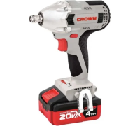 Гайковерт ударный аккум бесщеточ. 20V Li/2*4,0 1/2" CROWN CT22015HX-4 TB коробка